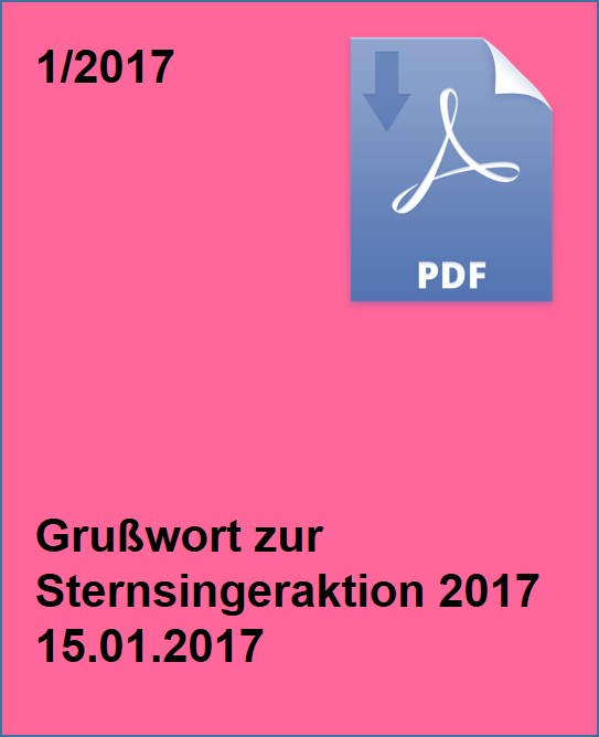 Grußwort Sternsinger download icon